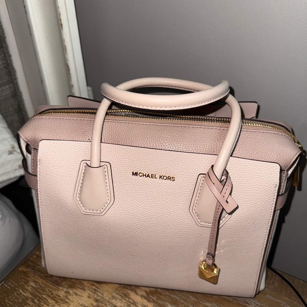 Michael Kors Blush Leather Satchel